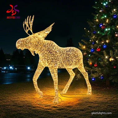 2025 Giant Motif Limyè: eklere fèt la festival mondyal ak 3.5m fè Nwèl limyè