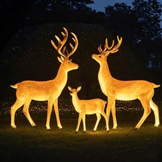 Hoyechi lumineuz vè sèf sèf lanp dekoratif pou pak komèsyal