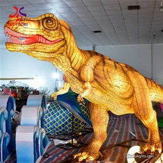 Dirije Dinozò Festival Lantern pou Park ak Jaden Animal Decor